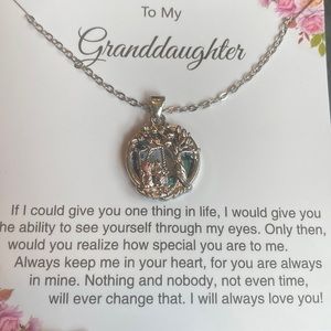 To my Granddaughter necklace.